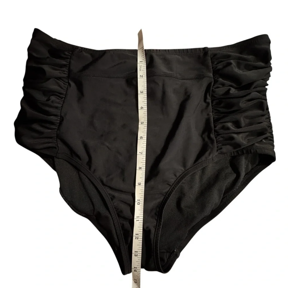 Ava & Viv Women's Hipster Swim Bottom, Black 14W